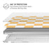 Yellow and White Checkerboard MacBook Air 15in (2023-2025) Case plus Skin